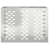 Air Conditioner Cover Silver 110 x 50 x 80 cm Galvanised Steel - 45-Degree Angle