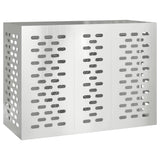 Air Conditioner Cover Silver 110 x 50 x 80 cm Galvanised Steel - Side View