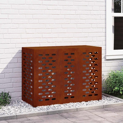 Air Conditioner Cover Rusty 110 x 50 x 80 cm Weathering Steel