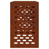 Air Conditioner Cover Rusty 110 x 50 x 80 cm Weathering Steel - Close-Up Angle