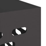 Air Conditioner Cover Black 110 x 50 x 105 cm Steel