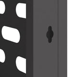 Air Conditioner Cover Black 110 x 50 x 105 cm Steel - Extra Image