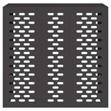 Air Conditioner Cover Black 110 x 50 x 105 cm Steel