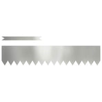 Lawn Edging 20 pcs 100 x 0.05 x 20 cm Galvanised Steel Silver