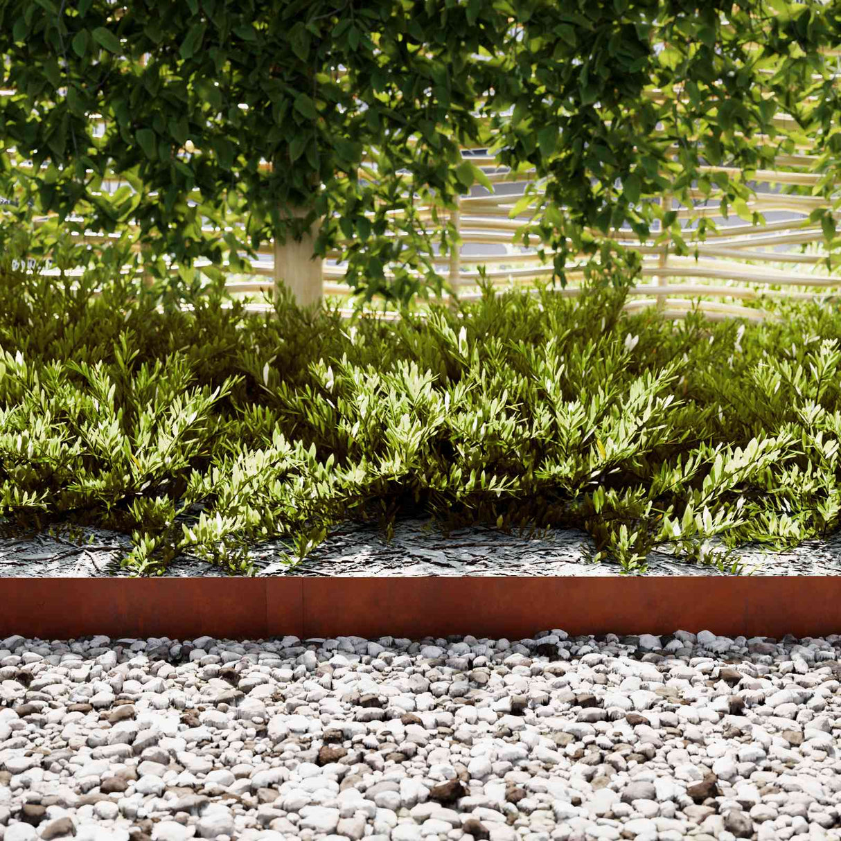 Lawn Edging 10 pcs Brown 100 x 0.05 x 20 cm Weathering Steel