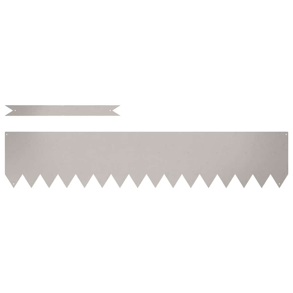 Lawn Edging 20 pcs Brown 100 x 0.05 x 20 cm Weathering Steel