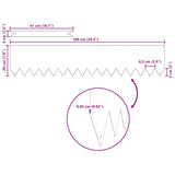 Lawn Edging 30 pcs Brown 100 x 0.05 x 20 cm Weathering Steel - Low Angle