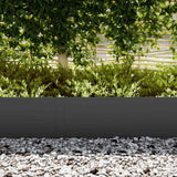 Lawn Edging 20 pcs Black 100 x 0.05 x 30 cm Cold Rolled Steel