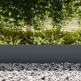 Lawn Edging 20 pcs Anthracite 100 x 0.05 x 30 cm - Side View