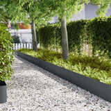 Lawn Edging 20 pcs Anthracite 100 x 0.05 x 30 cm