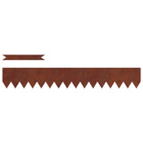 Lawn Edging 10 pcs Brown 100 x 0.05 x 20 cm Weathering Steel