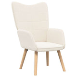 Armchair Cream 62 x 67 x 95,5 cm Sherpa Fabric - Front View