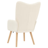 Armchair Cream 62 x 67 x 95,5 cm Sherpa Fabric - Rear View