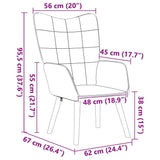 Armchair Cream 62 x 67 x 95,5 cm Sherpa Fabric