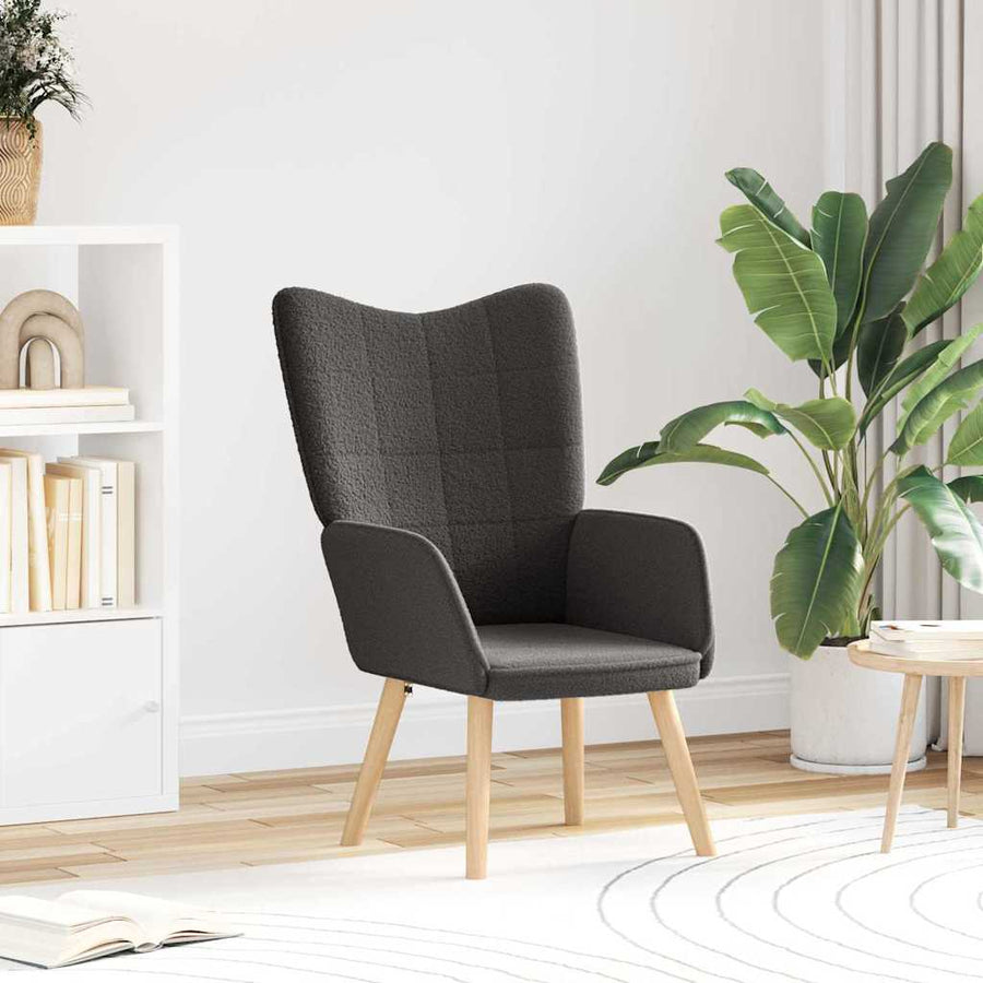 Armchair Dark Grey 62 x 67 x 95,5 cm Sherpa Fabric