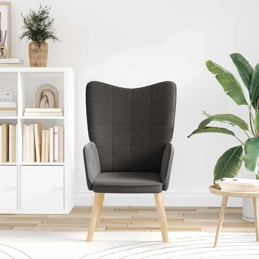 Armchair Dark Grey 62 x 67 x 95,5 cm Sherpa Fabric