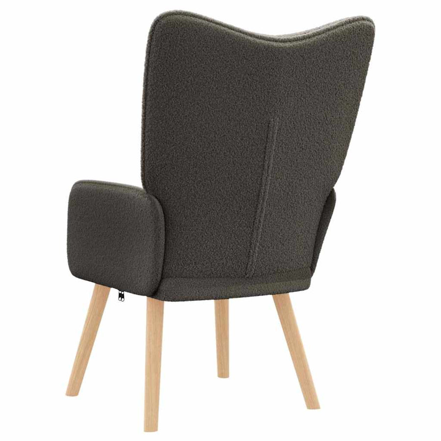 Armchair Dark Grey 62 x 67 x 95,5 cm Sherpa Fabric
