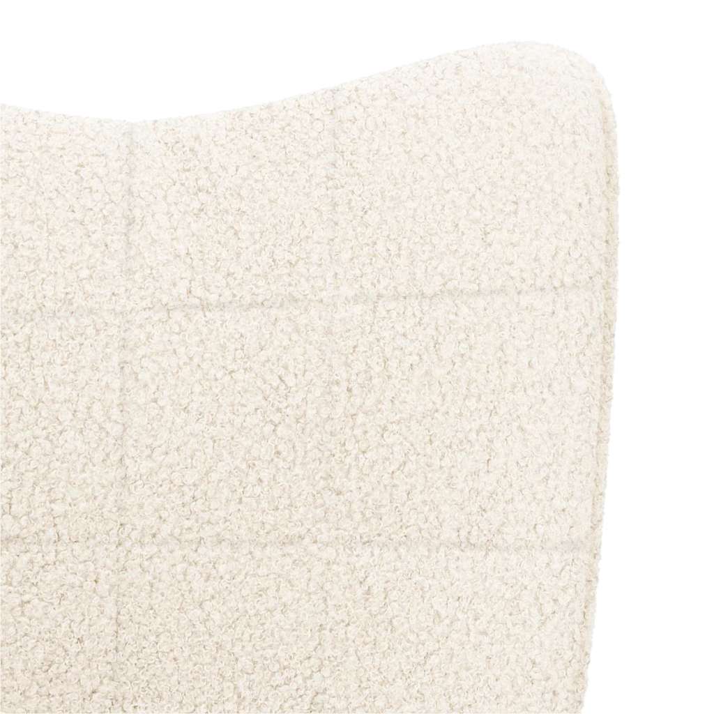 Rocking Chair Cream Sherpa Fabric