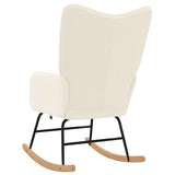Rocking Chair Cream Sherpa Fabric