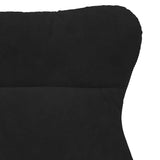 Relaxing Chair Black 69 x 74 x 93 cm Velvet - Close-Up Angle