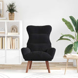 Relaxing Chair Black 69 x 74 x 93 cm Velvet - Side View