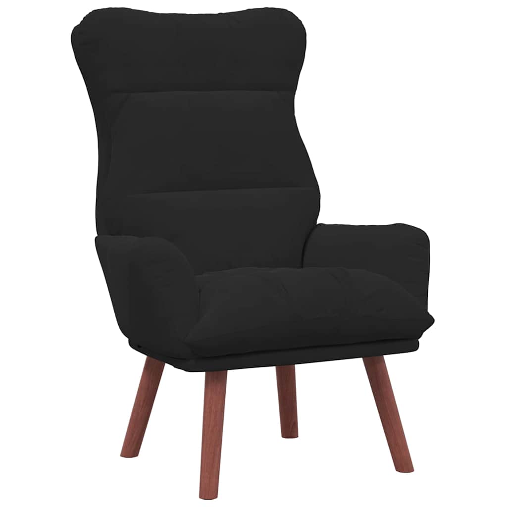 Relaxing Chair Black 69 x 74 x 93 cm Velvet
