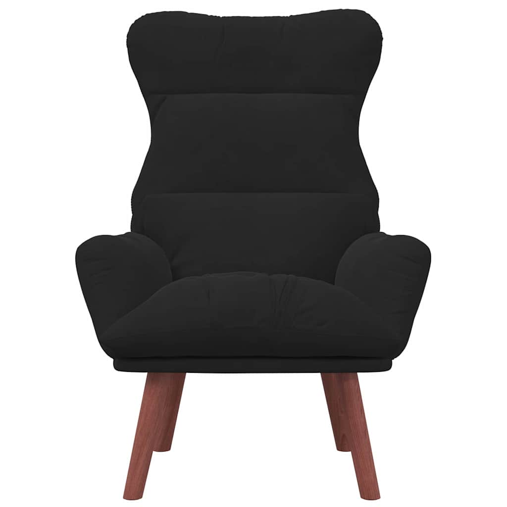 Relaxing Chair Black 69 x 74 x 93 cm Velvet