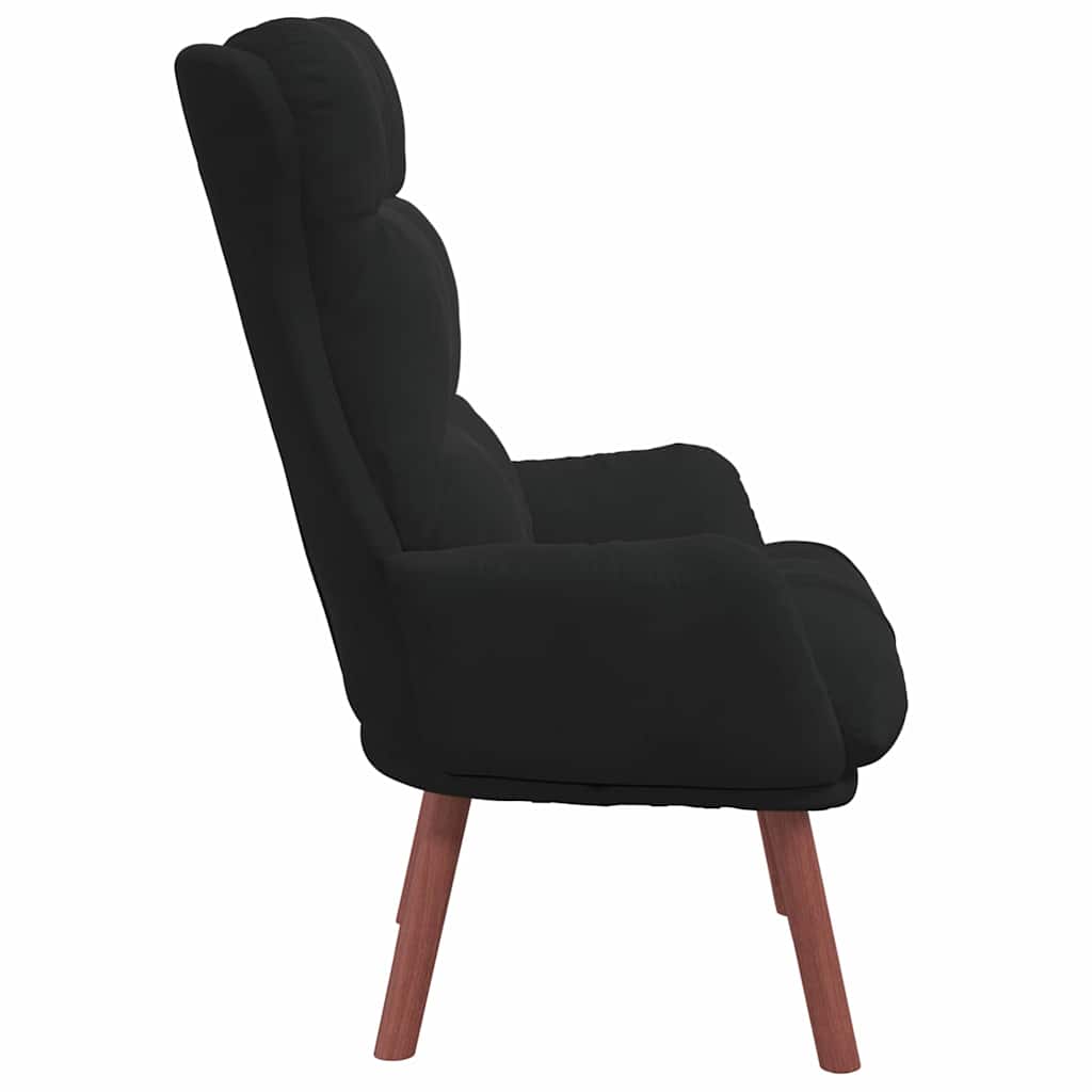 Relaxing Chair Black 69 x 74 x 93 cm Velvet
