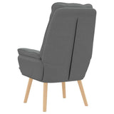 Relaxing Chair Dark grey 69 x 74 x 93 cm Fabric - Rear View