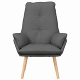 Relaxing Chair Dark grey 69 x 74 x 93 cm Fabric - Top-Down View