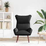 Relaxing Chair Black 69 x 74 x 93 cm Faux leather - Side View