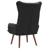 Relaxing Chair Black 69 x 74 x 93 cm Faux leather - Rear View
