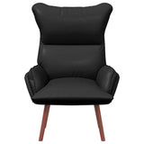 Relaxing Chair Black 69 x 74 x 93 cm Faux leather - Top-Down View