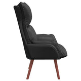 Relaxing Chair Black 69 x 74 x 93 cm Faux leather - 45-Degree Angle