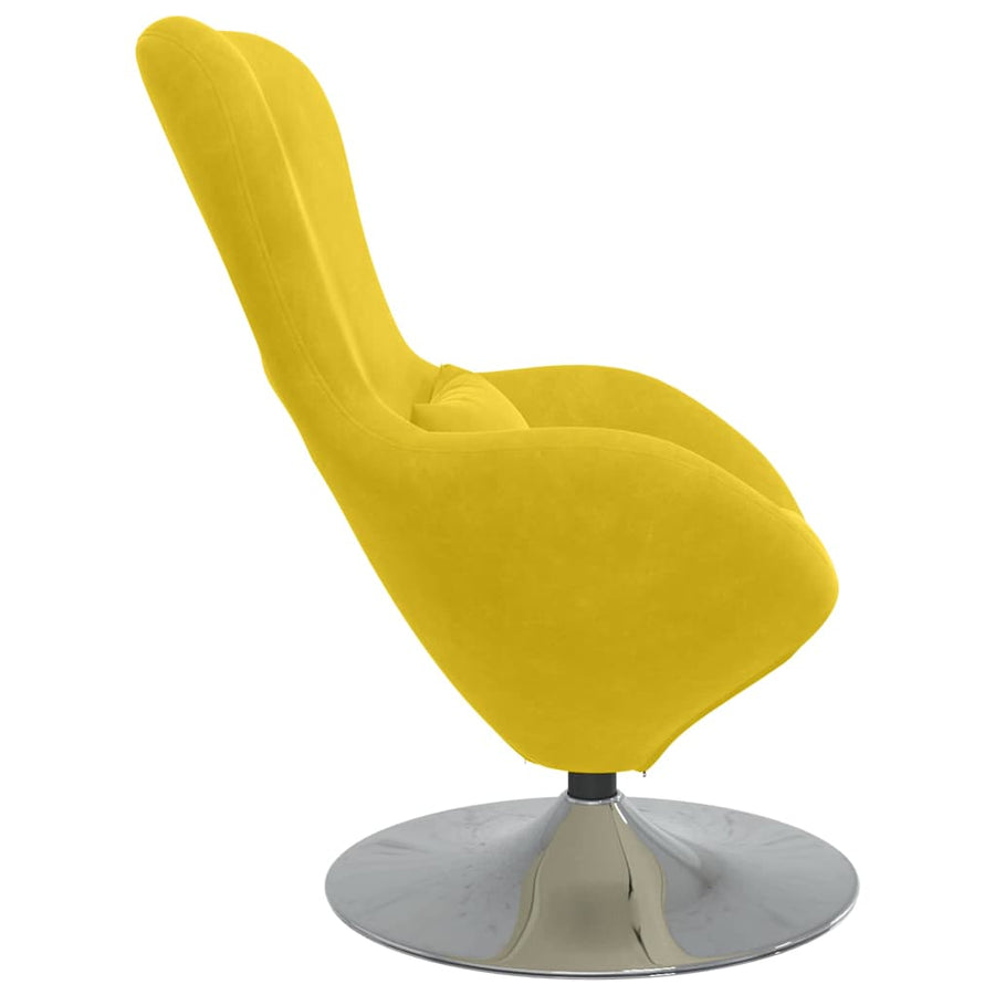 Egg Chair Yellow Velvet