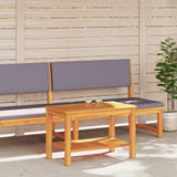 Side Table Oil Natural 70 x 40 x 45 cm Solid Acacia Wood - Side View
