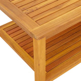 Coffee Table Brown 110 x 55 x 45 cm Solid acacia wood - Low Angle