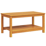 Coffee Table Brown 110 x 55 x 45 cm Solid acacia wood - Rear View