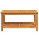Side Table Oil Natural 90 x 50 x 45 cm Solid Acacia Wood