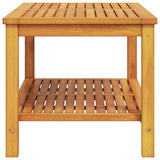 Side Table Oil Natural 90 x 50 x 45 cm Solid Acacia Wood