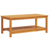 Side Table Oil Natural 110 x 55 x 45 cm Solid Acacia Wood