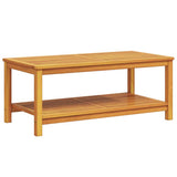 Side Table Oil Natural 110 x 55 x 45 cm Solid Acacia Wood - Rear View