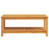 Side Table Oil Natural 110 x 55 x 45 cm Solid Acacia Wood