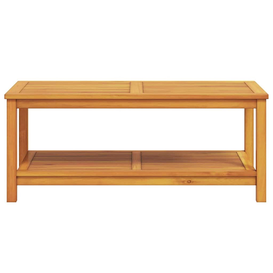 Side Table Oil Natural 110 x 55 x 45 cm Solid Acacia Wood