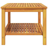 Side Table Oil Natural 110 x 55 x 45 cm Solid Acacia Wood - 45-Degree Angle