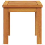 Side Table Oil Natural 35 x 35 x 34 cm Solid Acacia Wood - Top-Down View