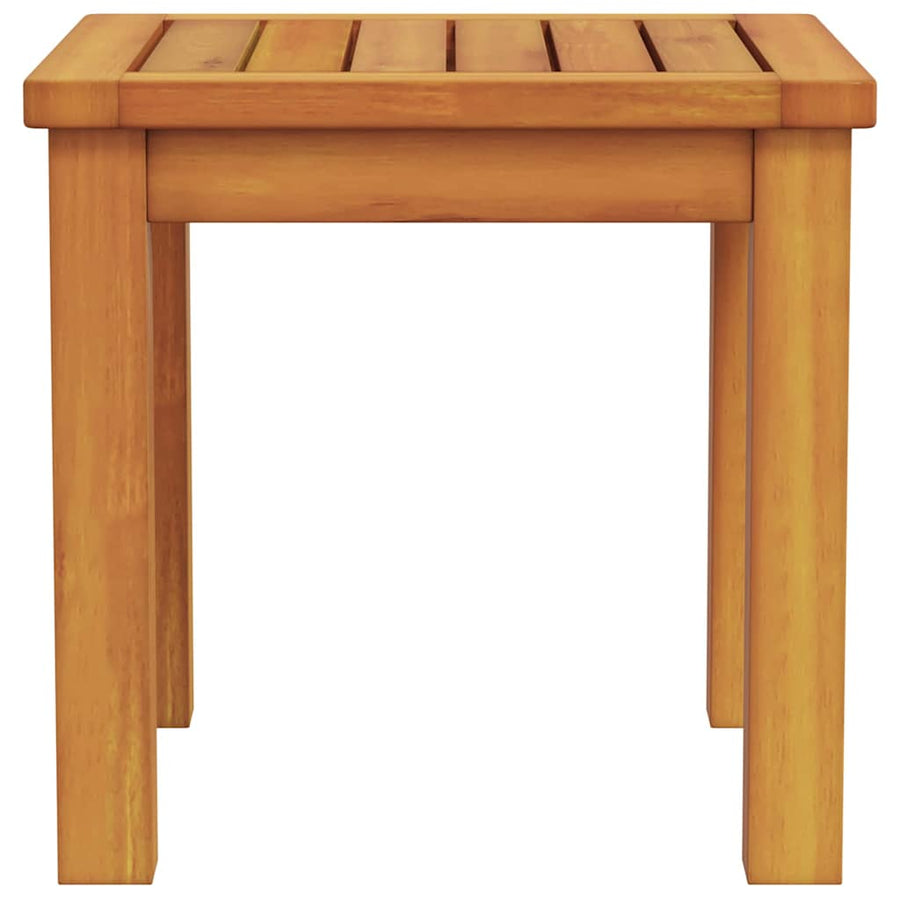 Side Table Oil Natural 35 x 35 x 34 cm Solid Acacia Wood