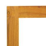Side Table Oil Natural 43 x 36 x 40 cm Solid Teak Wood - Low Angle