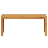 Bench Oil Natural 110 x 30 x 45 cm Solid Teak Wood - Top-Down View
