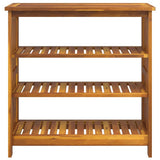 Garden Cabinet Natural 90 x 40 x 90cm Solid Acacia Wood